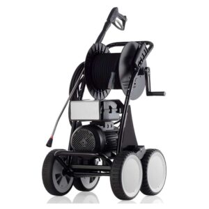 LX-RP 1400 TS T เครื่องอัดฉีดน้ำแรงดันสูง 160 บาร์ 1,400 รอบ (400V) Total Stop 4 ล้อ โลม้วนสายอัดฉีด