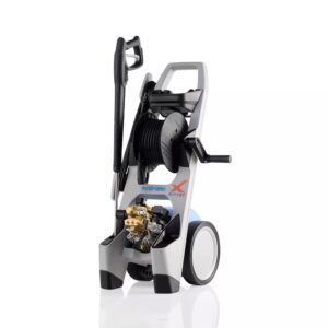 X-LINE A15 TS T เครื่องอัดฉีดน้ำแรงดันสูง 130 บาร์ 1,400 รอบ หัวฉีดสวมเร็ว Total Stop 2 ล้อ โลม้วนสายอัดฉีด